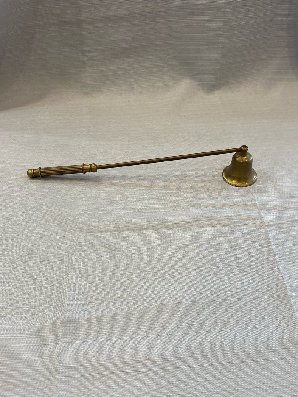 Vintage Brass Candle Snuffer with Long Handle - Elegant Gold Finish